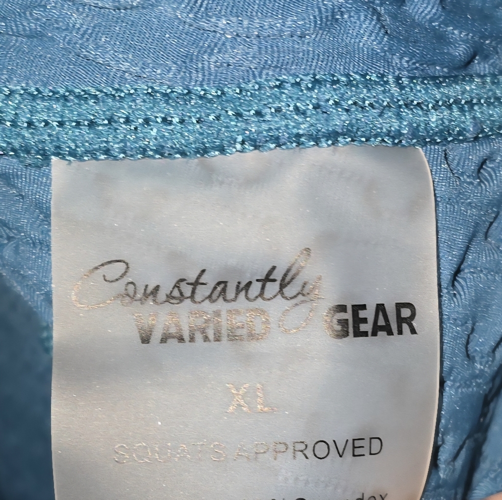 💥Constantly Varied Gear Teal Honeycomb Leggings - Picture 5 of 6